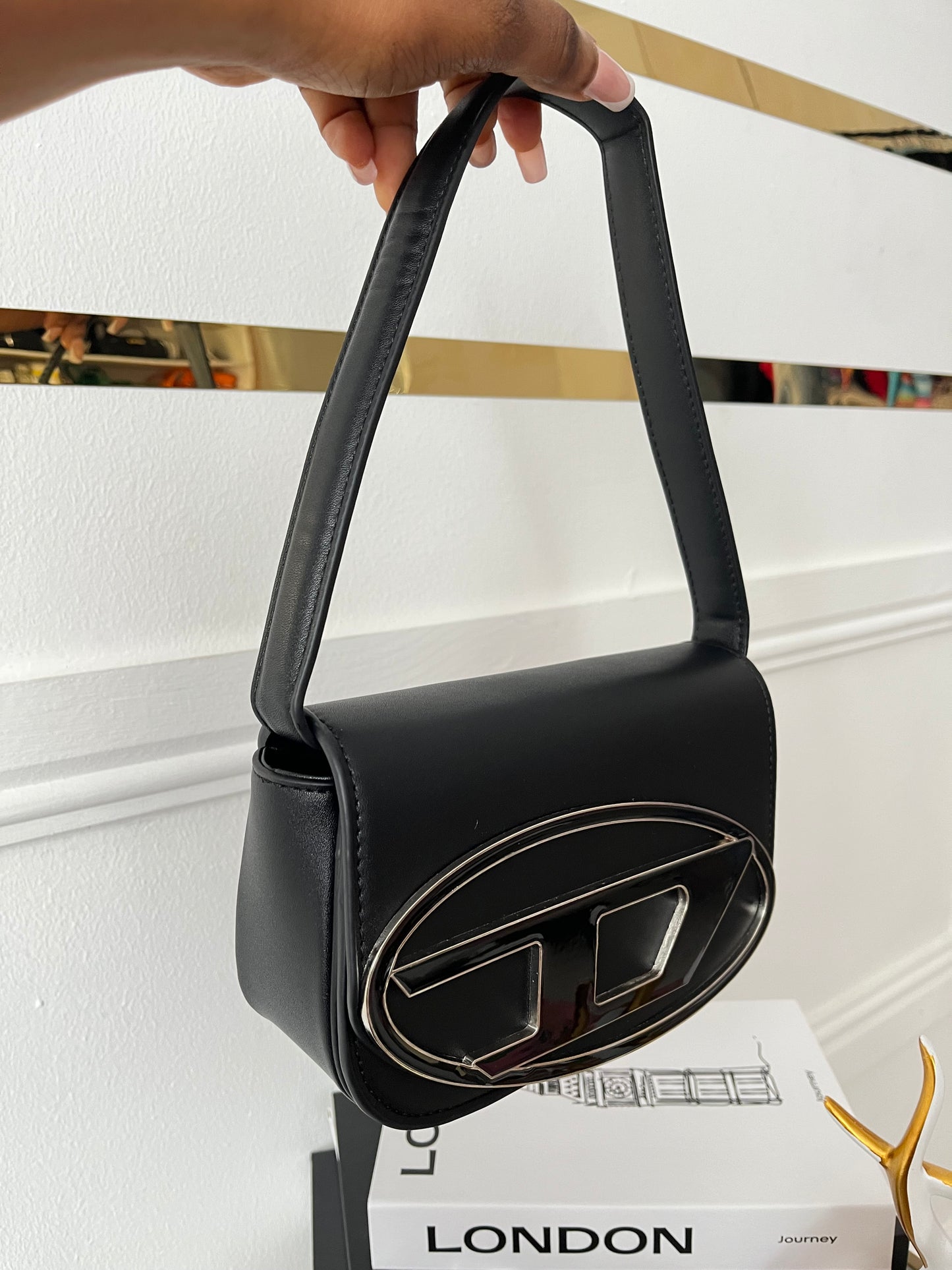 Black Oval Bag