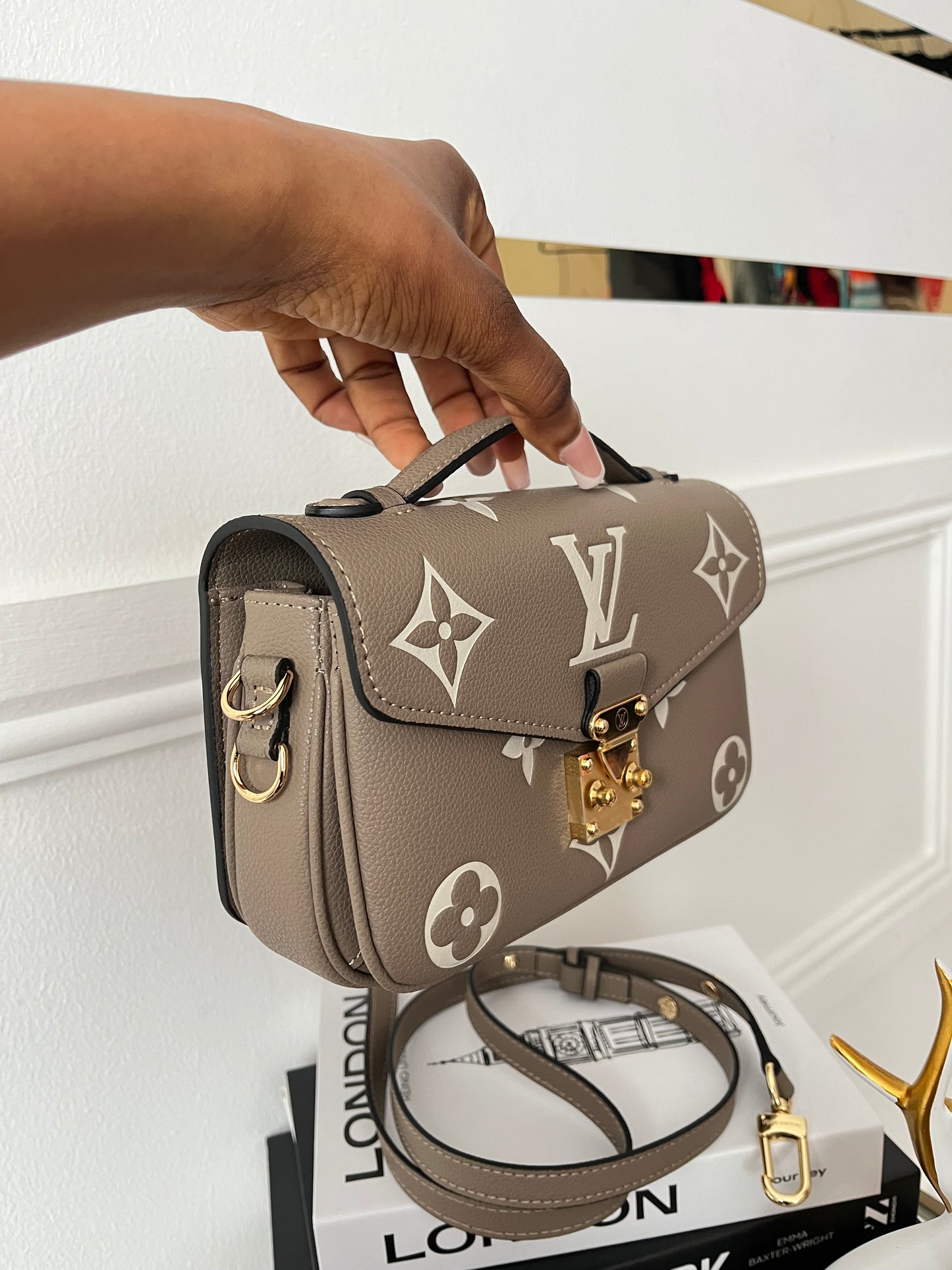 Frosted Luxe Satchel Flap Bag