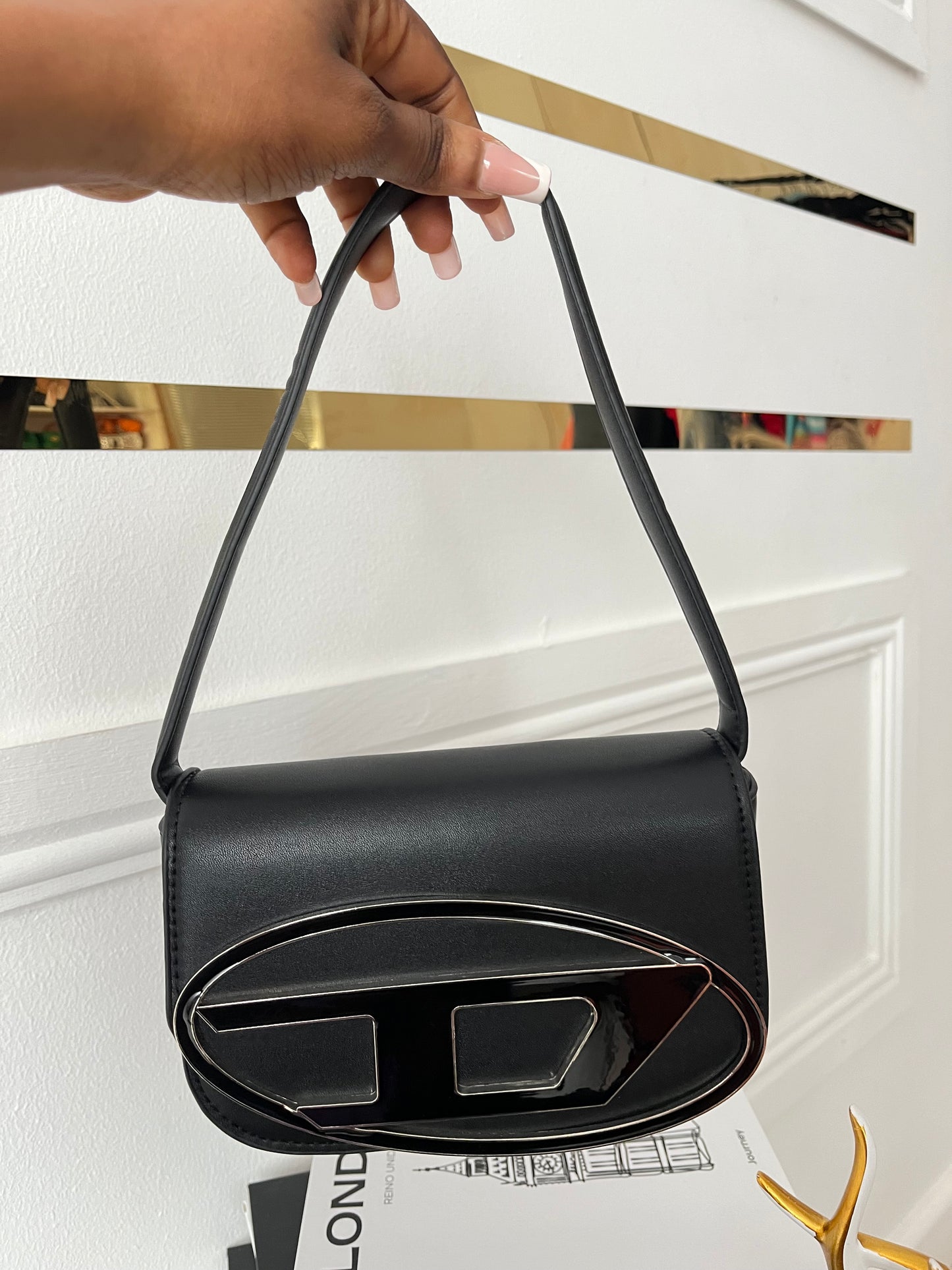 Black Oval Bag