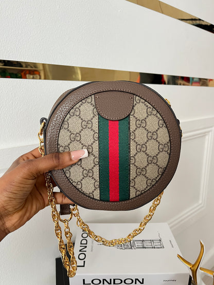 Retro Circle Luxe Crossbody Bag