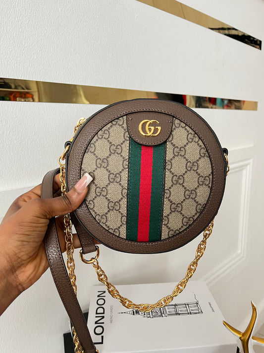 Retro Circle Luxe Crossbody Bag