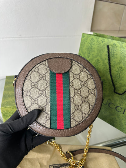 Retro Circle Luxe Crossbody Bag