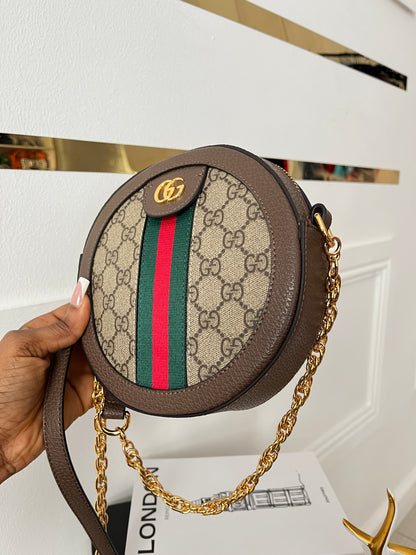 Retro Circle Luxe Crossbody Bag