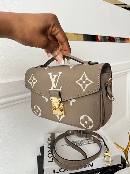 Frosted Luxe Satchel Flap Bag