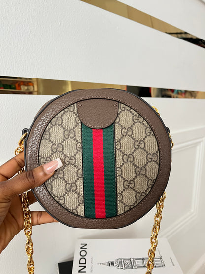 Retro Circle Luxe Crossbody Bag