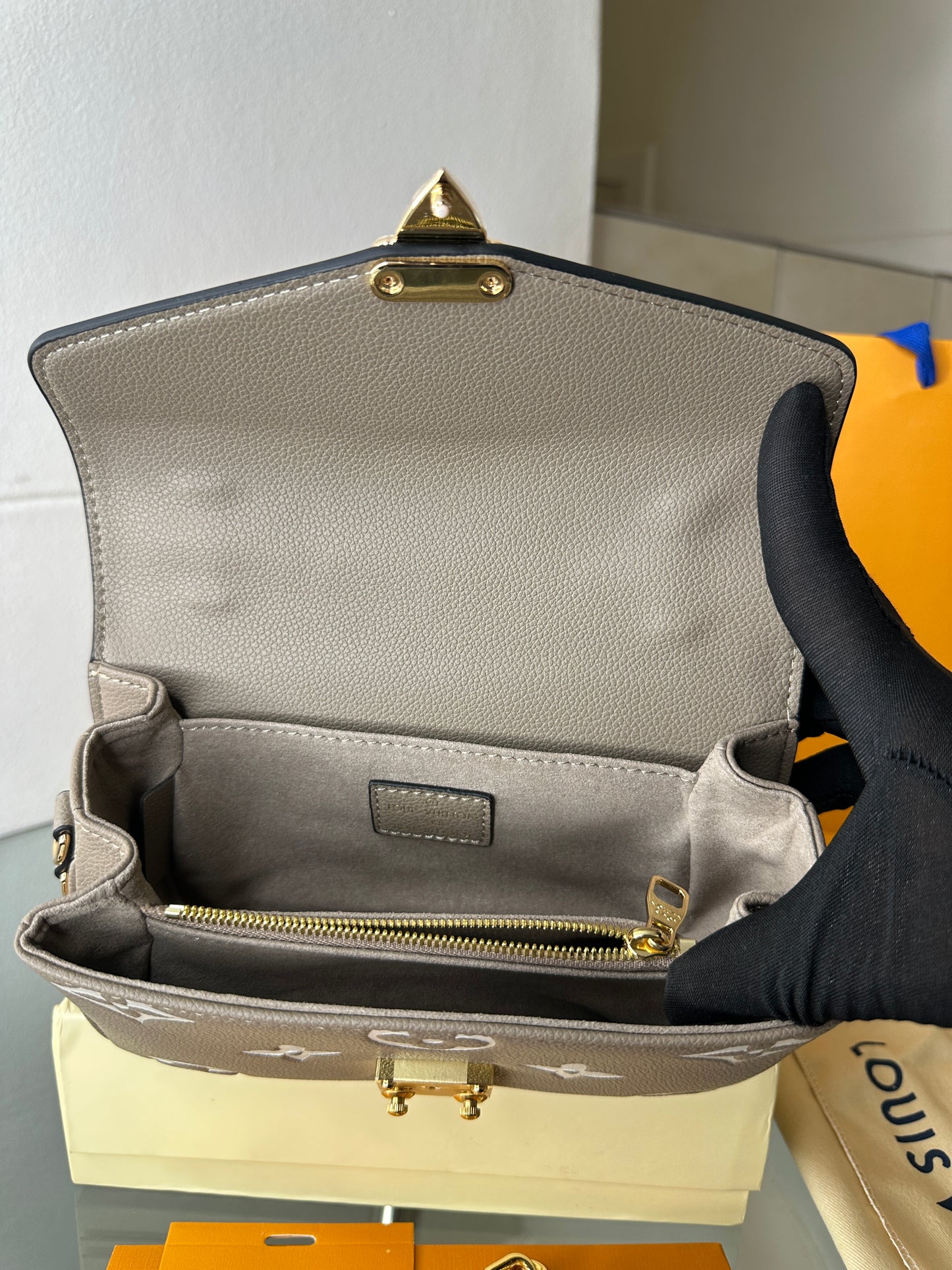 Frosted Luxe Satchel Flap Bag