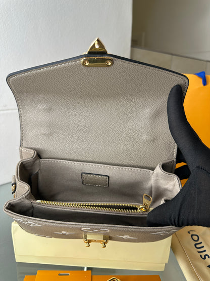 Frosted Luxe Satchel Flap Bag