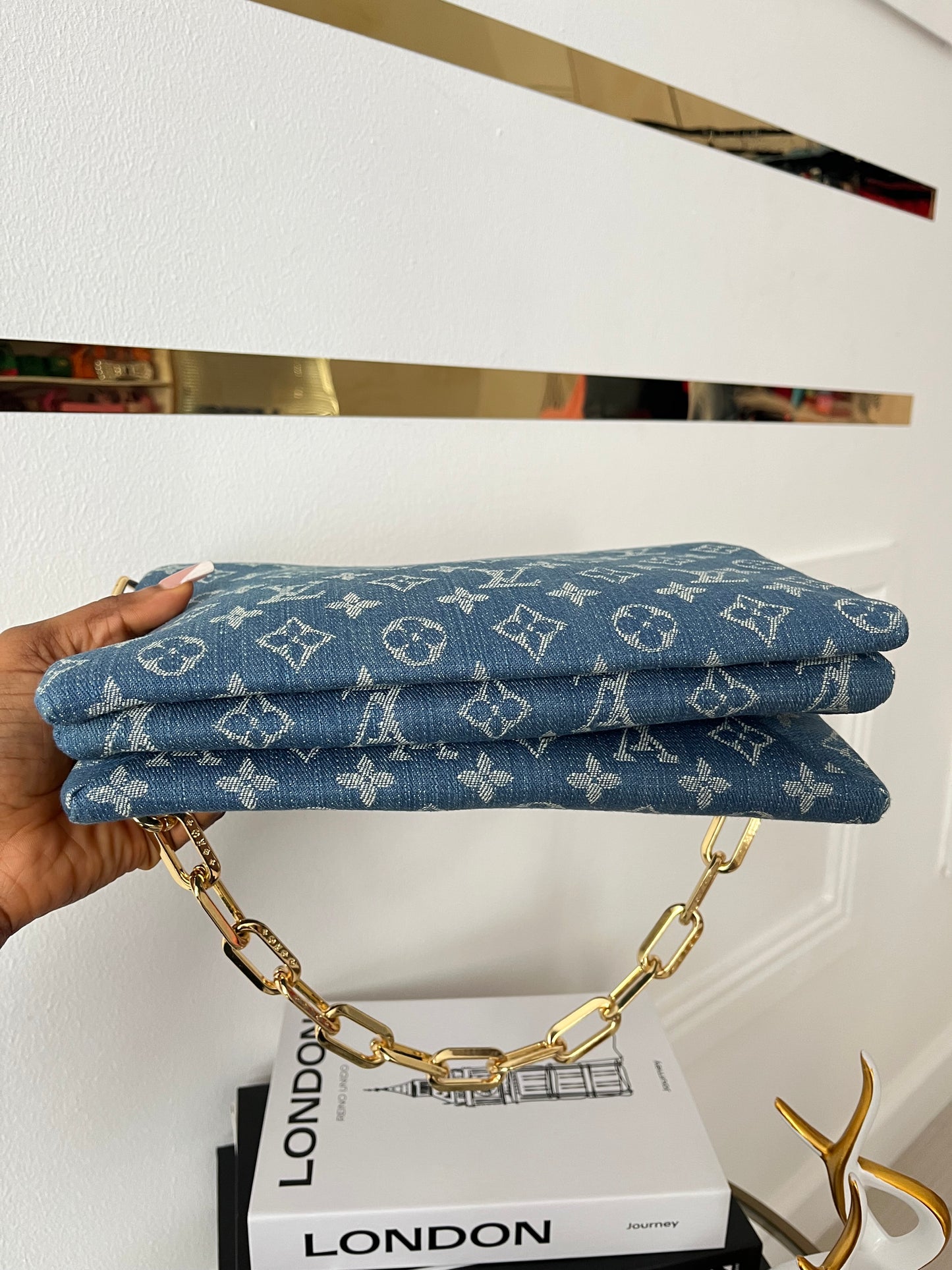 Ophelia Denim Bag & Sneakers