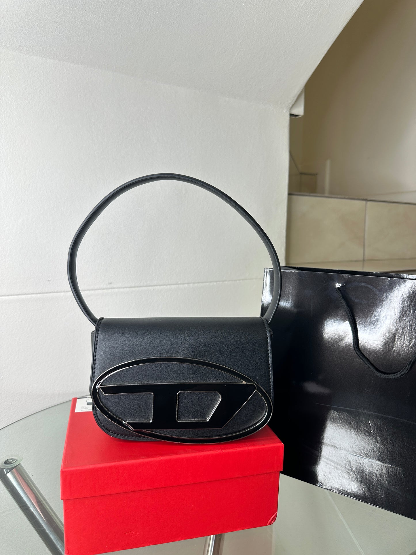 Black Oval Bag