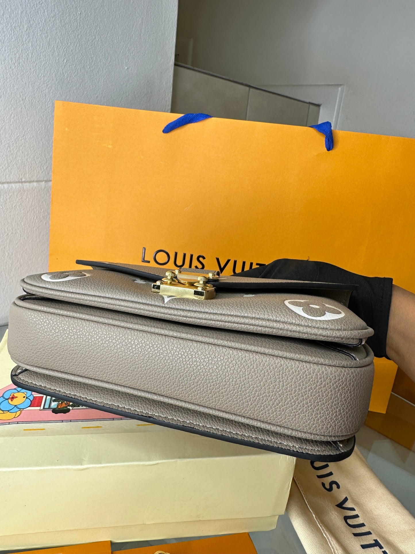 Frosted Luxe Satchel Flap Bag