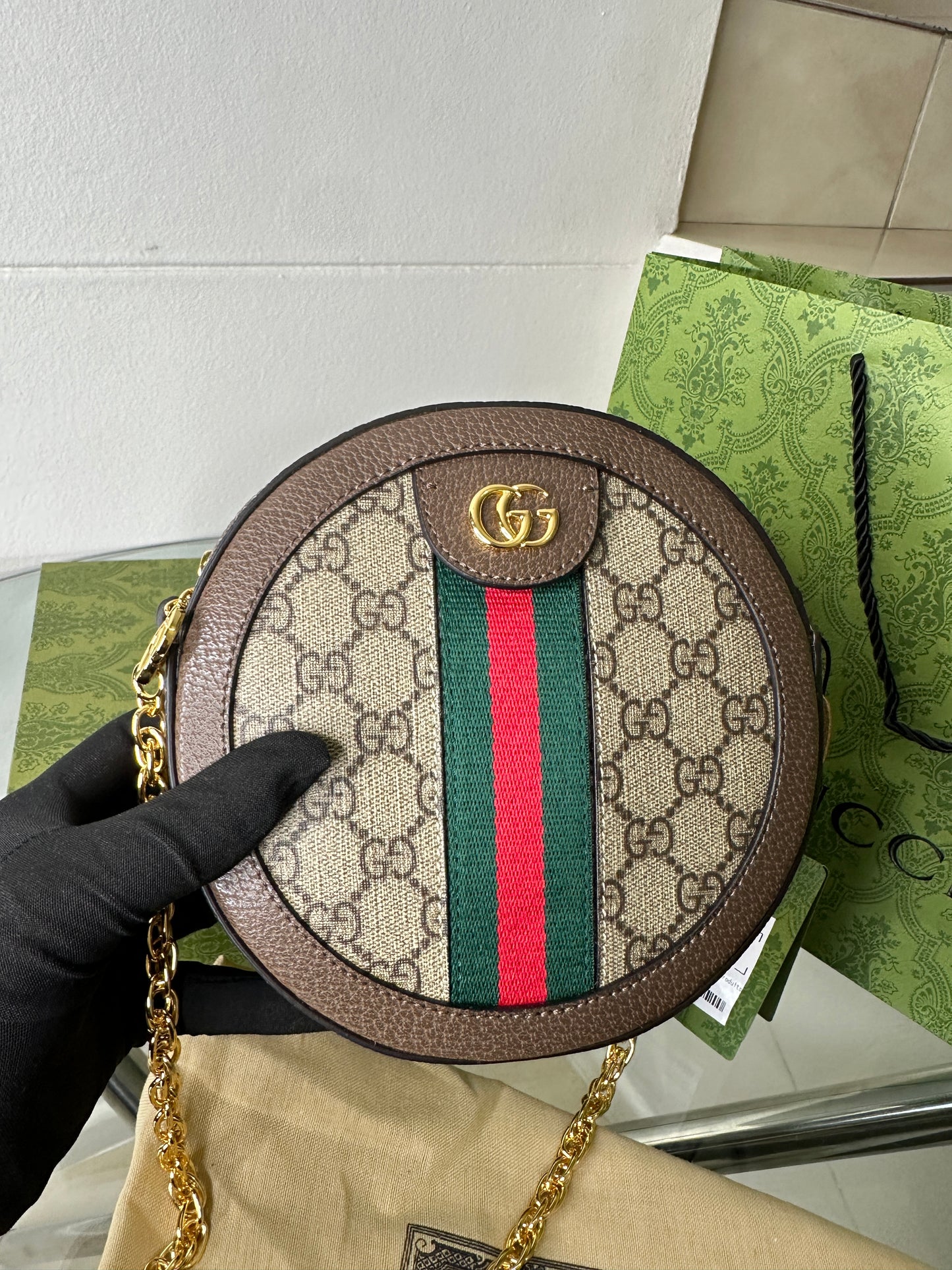 Retro Circle Luxe Crossbody Bag