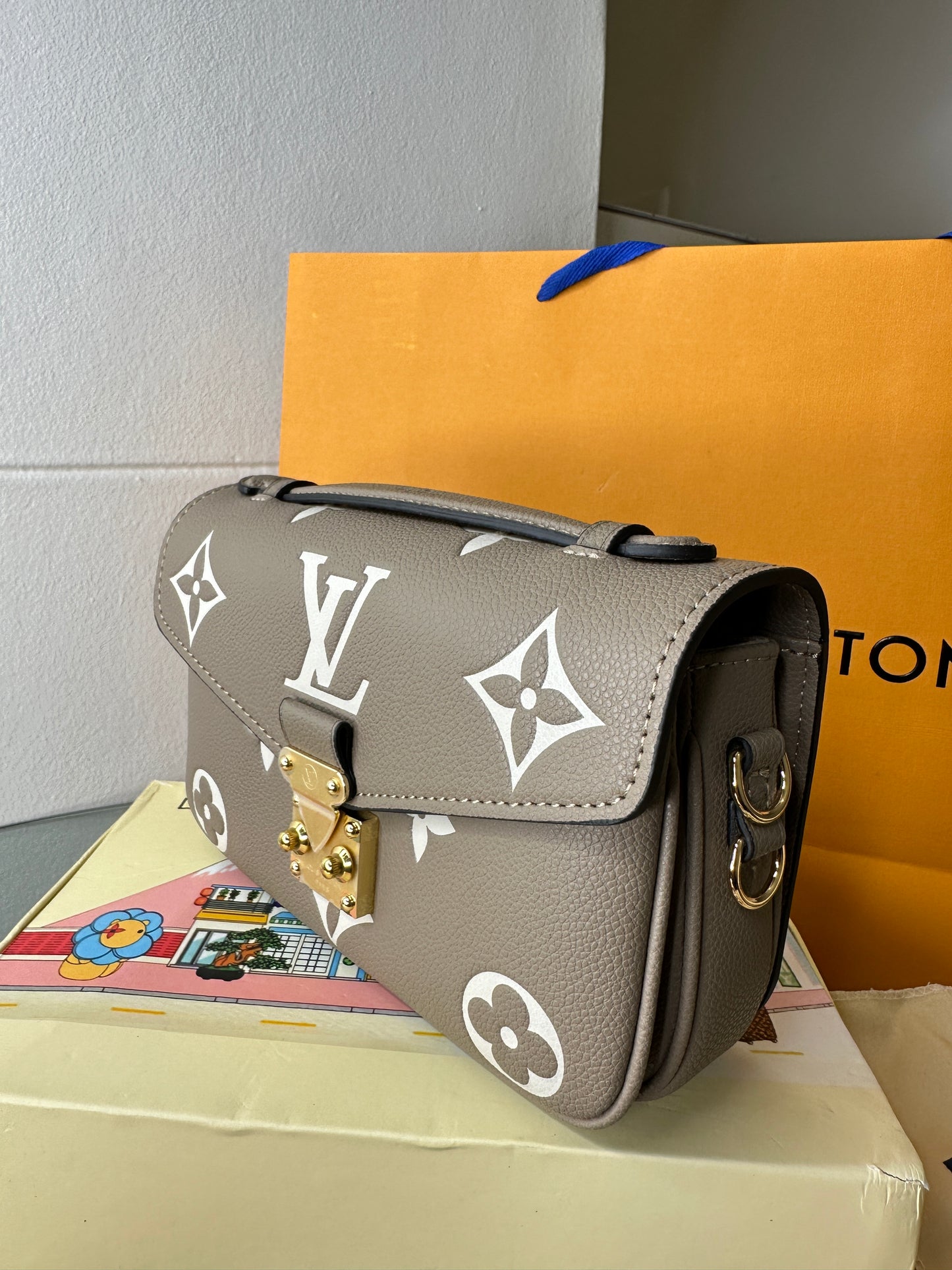 Frosted Luxe Satchel Flap Bag